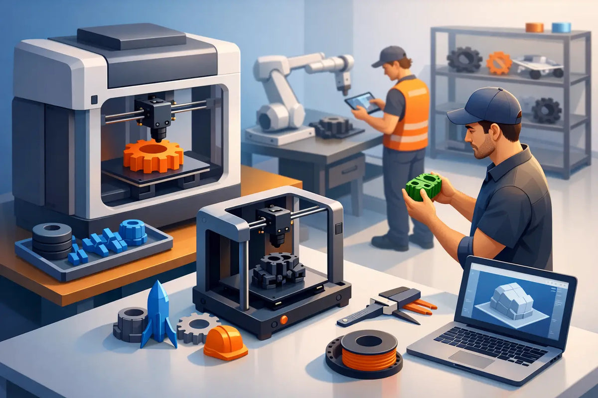 Producție aditivă pentru ateliere care livrează rapid