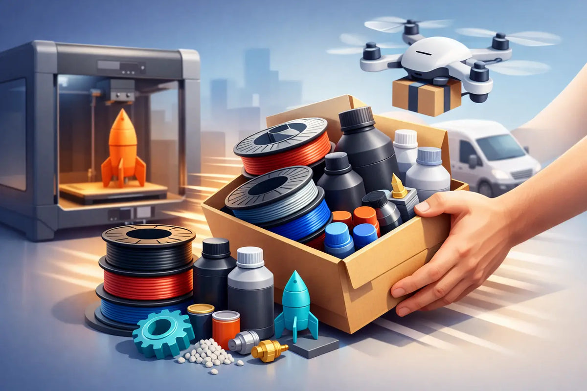Ridicare rapidă a consumabilelor pentru imprimare 3D
