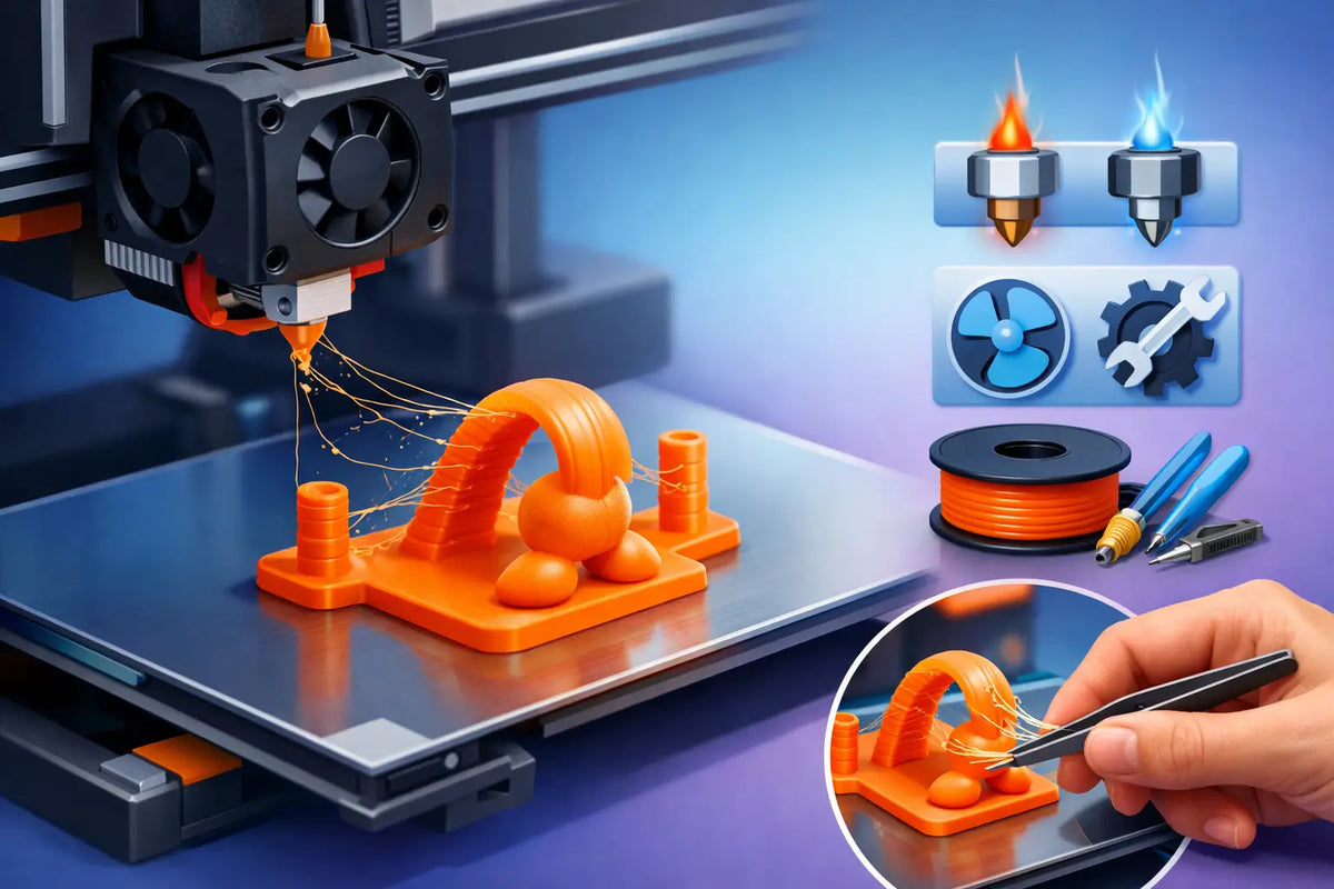 Cum elimini stringingul TPU la imprimarea 3D